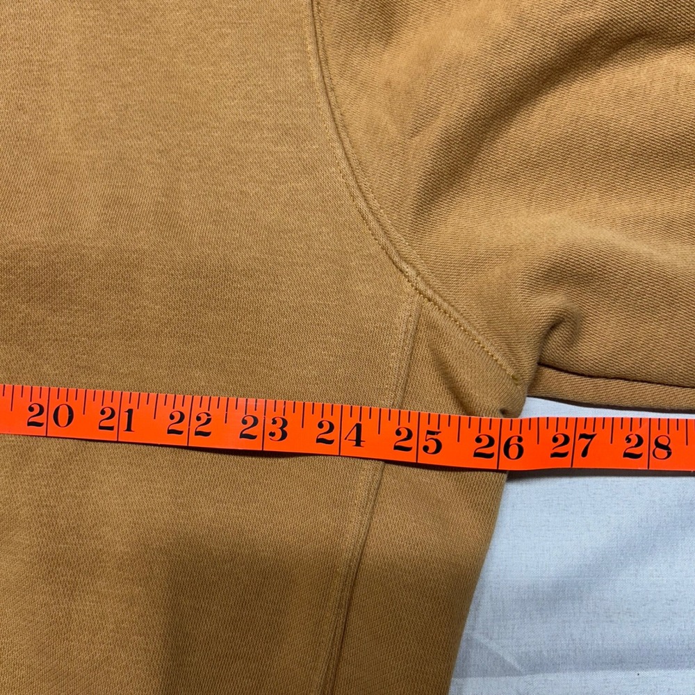 Nike Sportswear Club Fleece Pullover Hoodie Mustard Brown Wheat XL BV2654-722 - Picture 4 of 6